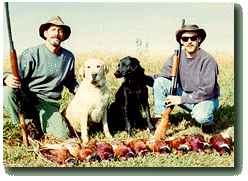 Angelo and Demetrius Nogara with pheasants